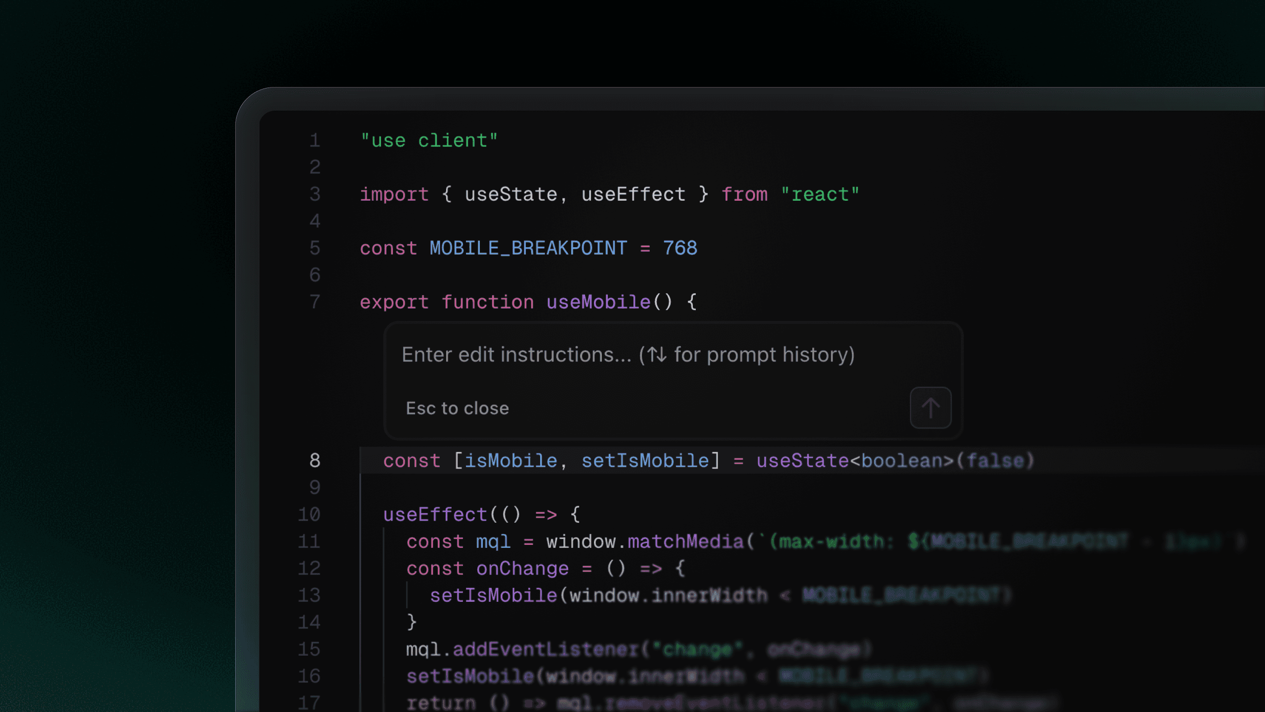 Inline editing UI